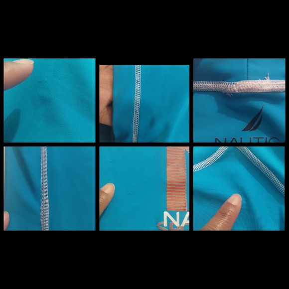 Nautica Sports Wear Sailing Heriatage Rash Guard Swim Surf Shirt Back Size XL - Picture 11 of 13